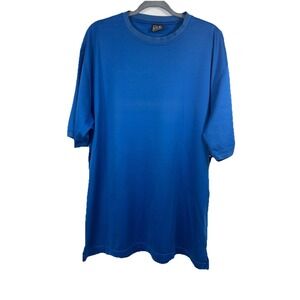 Jos A Bank Men's Crewneck T Shirt L Cotton Indigo Blue Classic Basic Minimalist